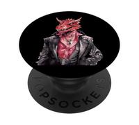 Red Dragon Rock Star Style PopSockets Adhesive PopGrip
