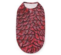 Red Dragon Scales Pets Shirt Vest Cute Dog Tank Top Soft Sleeveless T-Shirt for Puppy Kitty Cats 2XL