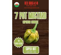 Red Dragon Seeds LTD 7 Pot Mustard Chilli Seeds For Growing Hot Peppers