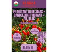 Red Dragon Seeds LTD F5 Mutant Blue Xmas X Candlelight Mutant X Rh Lilac Chilli Seeds For Growing Hot Peppers
