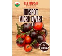 Red Dragon Seeds LTD Inkspot Micro Dwarf Tomato Seeds For Home Garden Growing