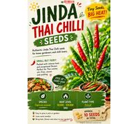 Red Dragon Seeds LTD Jinda Thai Chilli Seeds For Growing Hot Peppers