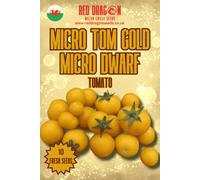 Red Dragon Seeds LTD Micro Tom Gold Micro Dwarf Tomato Seeds For Home Garden Growing