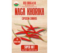 Red Dragon Seeds LTD Naga Khorika Chilli Seeds For Growing Hot Peppers
