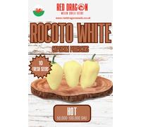 Red Dragon Seeds LTD Rocoto White Chilli Seeds For Growing Hot Peppers