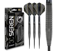 RED DRAGON Darts - Seren Onyx 4 25g - 90% Tungsten Professional Steel tip Darts Set with Dart Flights and Dart Shafts (Stems)
