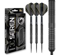 RED DRAGON Darts - Seren Onyx 1 22g - 90% Tungsten Professional Steel tip Darts Set with Dart Flights and Dart Shafts (Stems)