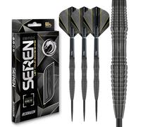 RED DRAGON Darts - Seren Onyx 3 22g - 90% Tungsten Professional Steel tip Darts Set with Dart Flights and Dart Shafts (Stems)