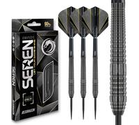 RED DRAGON Darts - Seren Onyx 2 21g - 90% Tungsten Professional Steel tip Darts Set with Dart Flights and Dart Shafts (Stems)