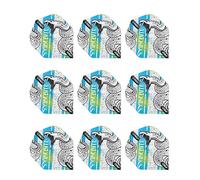 RED DRAGON Snakebite Hardcore Coiled Snake Blue Dart Flights - 3 sets Per Pack (9 Dart Flights in total)