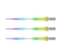 Red Dragon Specialist Dart Points - Rainbow Effect Raptor GT Gripped Points 35mm
