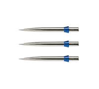 RED DRAGON Specialist Darts Points Trident Points Silver Effect Standard 32mm with Blue Tridents - 1 set per pack