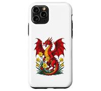 Red Dragon Stood Amongst Daffodils Case for iPhone 11 Pro