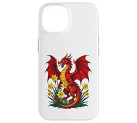 Red Dragon Stood Amongst Daffodils Case for iPhone 14