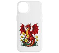 Red Dragon Stood Amongst Daffodils Case for iPhone 14 Plus