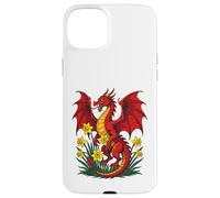Red Dragon Stood Amongst Daffodils Case for iPhone 15 Plus