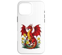 Red Dragon Stood Amongst Daffodils Case for iPhone 16 Pro Max