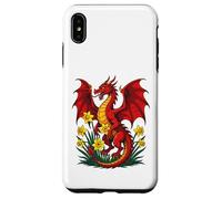 Red Dragon Stood Amongst Daffodils Case for iPhone XS Max