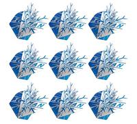 RED DRAGON Yin Yang Double Sided Gerwyn Price Iceman Blue & White Standard Dart Flights 3 Sets Per Pack (9 Dart Flights in total)