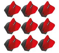 RED DRAGON Yin Yang Double Sided Red & Black Standard Dart Flights 3 Sets Per Pack (9 Dart Flights in total)
