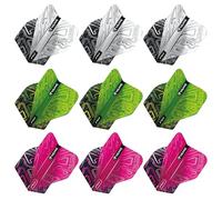 RED DRAGON Yin Yang Double Sided Standard Dart Flight Selection Pack 3 Sets Per Pack (9 Dart Flights in total)