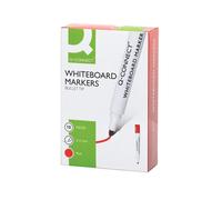 Red Drywipe Whiteboard Marker Pens Bullet Tip 2-3mm Pack of 10 KF26037