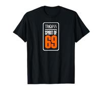 Red Dust Design Trojan Records T-Shirt, Unisex Adult, Black, S, Short Sleeve, Classic Fit