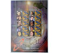 RED DWARF A4 COMMEMORATIVE STAMP SHEET - SIGNED BY CRAIG CHARLES