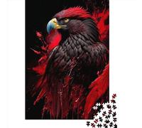 Red Eagle Paper Jigsaw Puzzles 1000 Pieces Jigsaw Creative Rectangular Large Family Puzzle Game Artwork for Adults Teens 1000pcs (38x26cm)