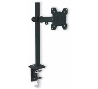 RED EAGLE Pixel Single Monitor Table Mount, Height-Adjustable for Monitors from 13-27 Inches, VESA 75x75 and 100x100, Maximum Load 8 kg, 2 Mounting Variations