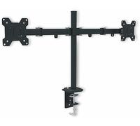 RED EAGLE Pixel Twin Monitor Bracket for 2 Monitors 13-27 Inches Height Adjustable Table Mount 360° Swivel Screen Mount Maximum Load 8 kg per Monitor Arm Vesa 75 x 75 100 x 100