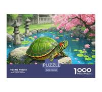 Red-eared Slider 1000 Piece Jigsaw Puzzle for Adults Challenging Puzzle Educational for Challenging Family Activity Games Colorful Hard Puzzle for 70x50cm/1000pcs Family Decorations