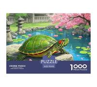 Red-eared Slider 1000 Pieces Wildlife Paper Jigsaw Puzzle Impossible Puzzle Beautiful Decoration for Adults And Kids 70x50cm/1000pcs