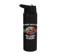 Red Eared Slider ECG Red Eared Slider Stainless Steel Insulated Water Bottle