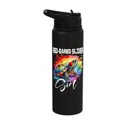 Red Eared Slider Girl Turtle Red Eared Slider Stainless Steel Insulated Water Bottle