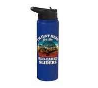 Red Eared Slider I'm Just Here for Red Eared Slider Turtle Stainless Steel Insulated Water Bottle