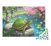 Red-eared Slider Jigsaw Puzzles for Adults 1000 Piece Educational Game Home Decoration for Adults& Kids Age 14 Years Up 70x50cm/1000pcs