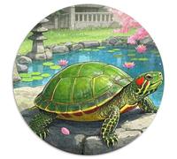 Red-eared Slider Jigsaw Puzzles Puzzle for Adults Kids. 1000 Pieces Whimsical Challenge Toy Educational Games Home Decoration for Adults& Kids Age 14 Years Up 1000pcs (67.5x67.5cm)