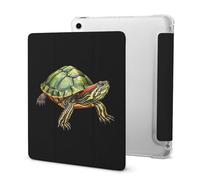 Red Eared Slider Turtle Tablet Case with Pencil Holder Protective Cover Design Compatible for IPAD 2020 AIR 4 （10.9in）