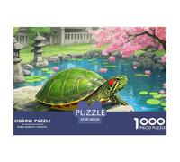 Red-eared Slider1000Pieces JigsawPuzzleanimal ForAdults Challenging LargePiecePuzzles Age12+byth EducationalGames Fun, Challenging 38x26cm/1000pcs