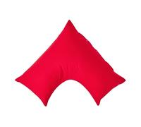 (Red) Egyptian Cotton V Shaped Pillowcase 200 Thread Count