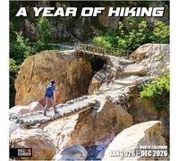 RED EMBER A Year of Hiking 2026 Wall Calendar 12 Month | 12" x 24" Open | Thick & Sturdy Paper | Giftable | Calendar 2026