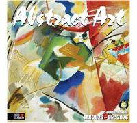 RED EMBER Abstract Art 2026 Wall Calendar 12 Month | 12" x 24" Open | Thick & Sturdy Paper | Giftable | Calendar 2026