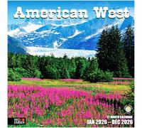 RED EMBER American West 2026 Wall Calendar 12 Month | 12" x 24" Open | Thick & Sturdy Paper | Giftable | Calendar 2026