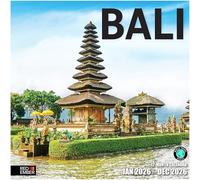 RED EMBER Bali 2026 Wall Calendar 12 Month | 12" x 24" Open | Thick & Sturdy Paper | Giftable | Calendar 2026