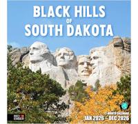 RED EMBER Black Hills of South Dakota 2026 Wall Calendar 12 Month | 12" x 24" Open | Thick & Sturdy Paper | Giftable | Calendar 2026