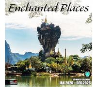 RED EMBER Enchanted Places 2026 Wall Calendar 12 Month | 12" x 24" Open | Thick & Sturdy Paper | Giftable | Calendar 2026