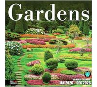 RED EMBER Gardens 2026 Wall Calendar 12 Month | 12" x 24" Open | Thick & Sturdy Paper | Giftable | Calendar 2026