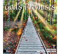 RED EMBER God's Promises 2026 Wall Calendar 12 Month | 12" x 24" Open | Thick & Sturdy Paper | Giftable | Calendar 2026