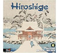 RED EMBER Hiroshige 2026 Wall Calendar 12 Month | 12" x 24" Open | Thick & Sturdy Paper | Giftable | Calendar 2026